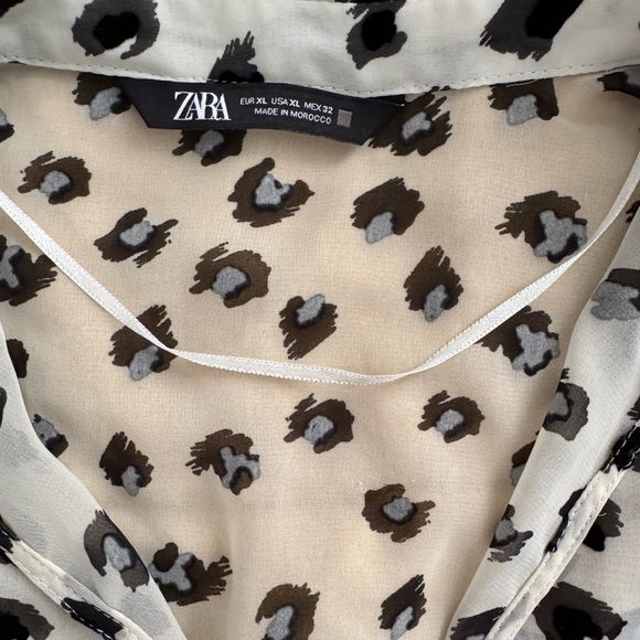 Zara Black and White Button Down Shirt - Picture 12 of 16